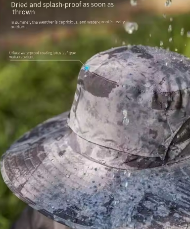 Men's Solar-Powered Cooling Fishing Hat with Fan UV Protection Wide Brim Adjustable Breathable Sun Hat for Outdoor Activities