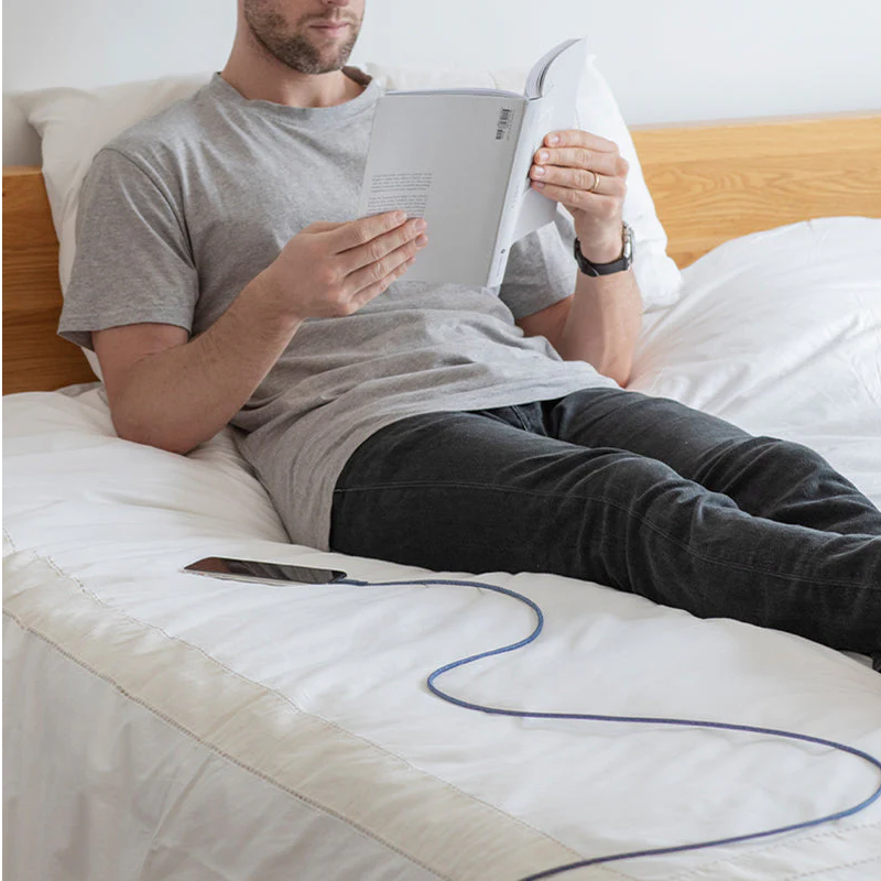 Native Union USB-A to Lightning Cable, MFi Certified Braided Zebra Design