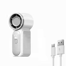 2026 New High-Speed Mini Handheld Small Fan, 100-Speed Small Wind Cannon USB Charging Battery Life Turbine Portable Outdoor Fan