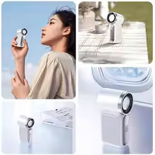 2026 New High-Speed Mini Handheld Small Fan, 100-Speed Small Wind Cannon USB Charging Battery Life Turbine Portable Outdoor Fan