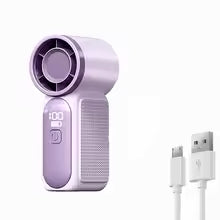 2026 New High-Speed Mini Handheld Small Fan, 100-Speed Small Wind Cannon USB Charging Battery Life Turbine Portable Outdoor Fan