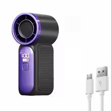 2026 New High-Speed Mini Handheld Small Fan, 100-Speed Small Wind Cannon USB Charging Battery Life Turbine Portable Outdoor Fan